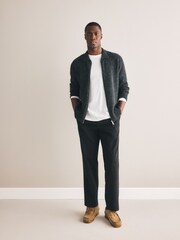 Black/Nude Straight Fit Stretch Chino Trousers 2 Pack - Image 3 of 9