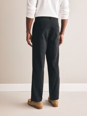 Black/Nude Straight Fit Stretch Chino Trousers 2 Pack - Image 4 of 9
