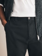 Black/Nude Straight Fit Stretch Chino Trousers 2 Pack - Image 5 of 9
