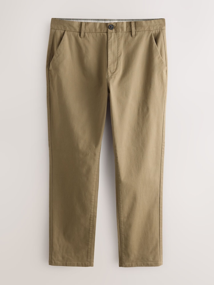 Black/Nude Slim Fit Stretch Chino Trousers 2 Pack - Image 2 of 6 Black/Nude Slim Fit Stretch Chino Trousers 2 Pack - Image 2 of 6