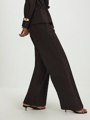 River Island Brown Drawstring Denim Trousers - Image 4 of 4