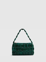 River Island Green Beaded Grab Bag - Image 4 of 6