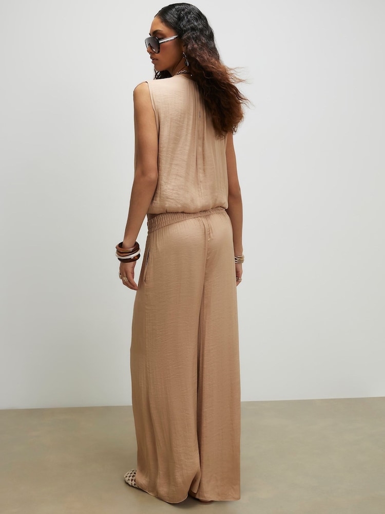 River Island Brown Elasticated Trousers - Image 2 of 4