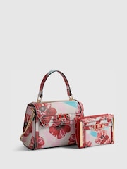 River Island Pink Mini Floral Charm Tote Bag and Purse Bundle - Image 3 of 4