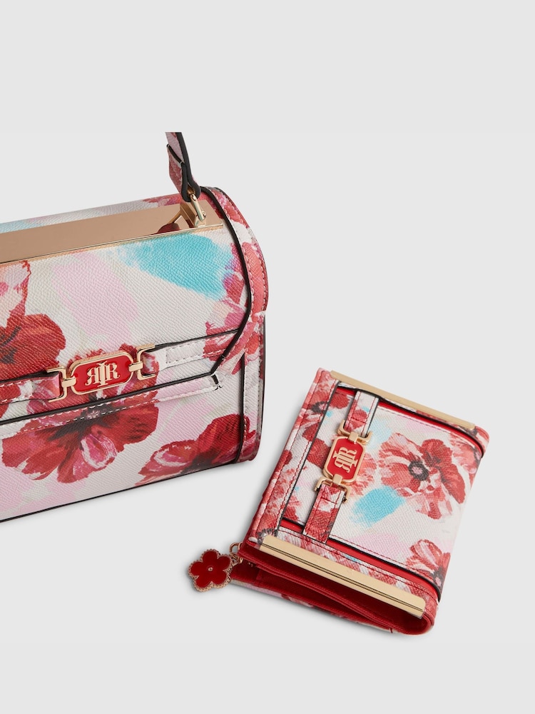River Island Pink Mini Floral Charm Tote Bag and Purse Bundle - Image 4 of 4 River Island Pink Mini Floral Charm Tote Bag and Purse Bundle - Image 4 of 4