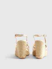 River Island White Caged Wedge Heel Sandals - Image 4 of 6