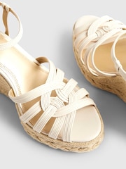 River Island White Caged Wedge Heel Sandals - Image 5 of 6