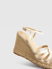 River Island White Caged Wedge Heel Sandals - Image 6 of 6