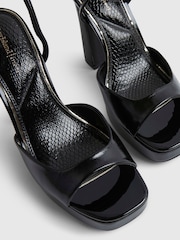 River Island Black Platform Heeled Sandals - Image 4 of 5