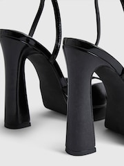 River Island Black Platform Heeled Sandals - Image 5 of 5