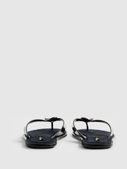 River Island Hardware Toe Thong Flat Sandal - תמונה 4 מתוך 6