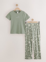 Sage Green 12 Days of Christmas Short Sleeve Pyjamas - Image 5 of 7