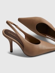River Island Brown Slingback Court Shoes - Image 5 of 6