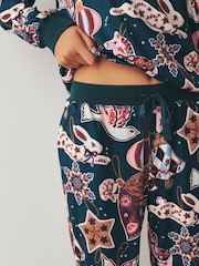 Green Beaded Baubles Cosy Long Sleeve Pyjamas Set - Image 3 of 8