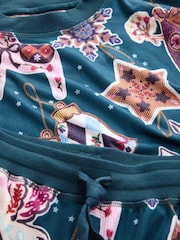 Green Beaded Baubles Cosy Long Sleeve Pyjamas Set - Image 7 of 8