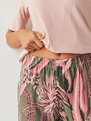 Pink Palms Short Sleeve Pyjamas - Image 4 of 5