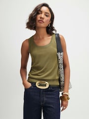River Island Green Knitted Vest Top - Image 1 of 4