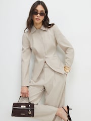 River Island Soft Tailored Fitted Shacket - Imagem 1 de 4