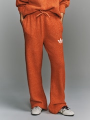 adidas Burnt Orange Original  Knit Essentials Boucle Trousers - Image 2 of 5