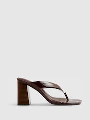 River Island Toe Thong Block Heels - 画像 2 / 6