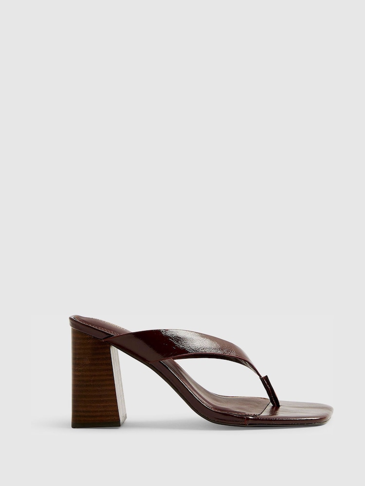 River Island Toe Thong Block Heels - 画像 2 / 6