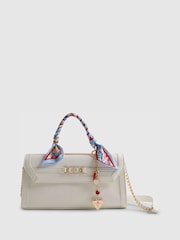 River Island White Scarf Charm Tote Bag - Image 3 of 6