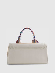 River Island White Scarf Charm Tote Bag - Image 5 of 6