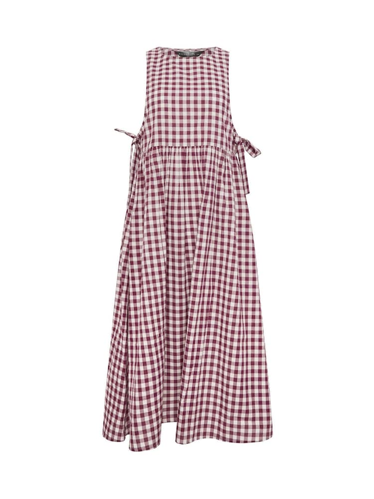 PixieGirl Petite Red Gingham Pinafore Midi Dress - Image 5 of 5 PixieGirl Petite Red Gingham Pinafore Midi Dress - Image 5 of 5