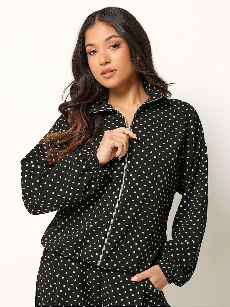 PixieGirl Petite Black Funnel Neck Jacket - Image 1 of 5