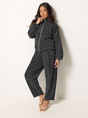 PixieGirl Petite Black Funnel Neck Jacket - Image 2 of 5