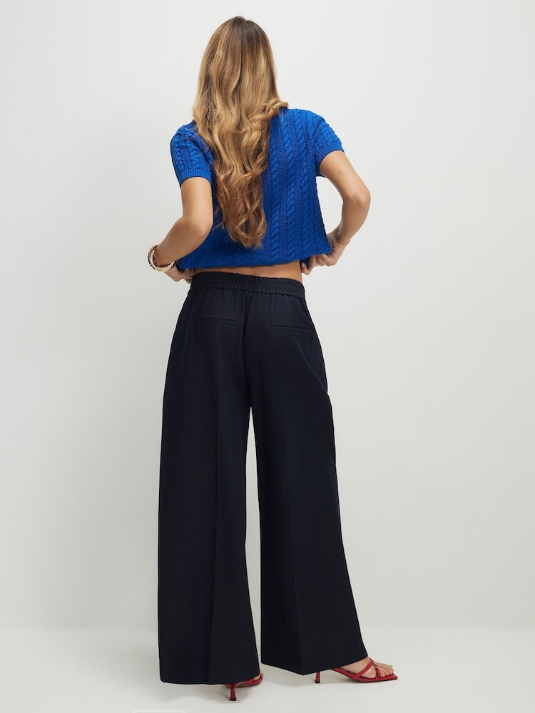 River Island Denim Look Wide Leg Trousers - Bild 2 von 4