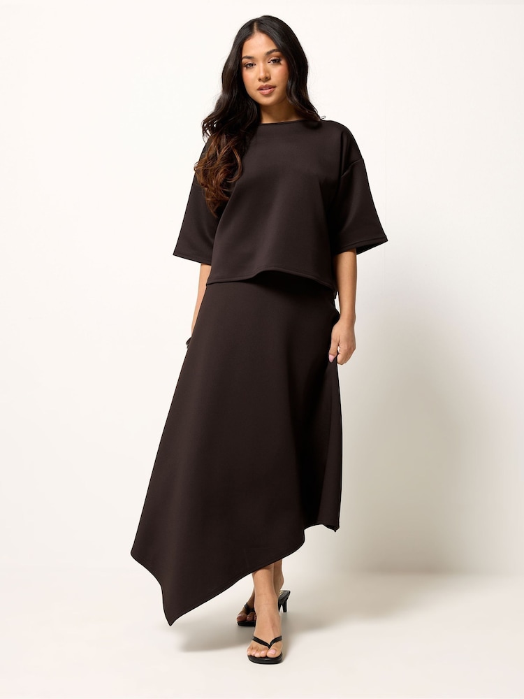 PixieGirl Petite Brown Boxy T-Shirt - Image 2 of 5
