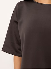 PixieGirl Petite Brown Boxy T-Shirt - Image 4 of 5