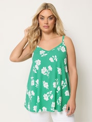 Verde - Camisola de canalé con vuelo Yours Curve - Imagen 1 de 5