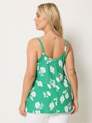 Verde - Camisola de canalé con vuelo Yours Curve - Imagen 3 de 5