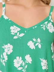 Verde - Camisola de canalé con vuelo Yours Curve - Imagen 4 de 5