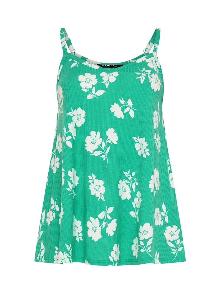 Verde - Camisola de canalé con vuelo Yours Curve - Imagen 5 de 5