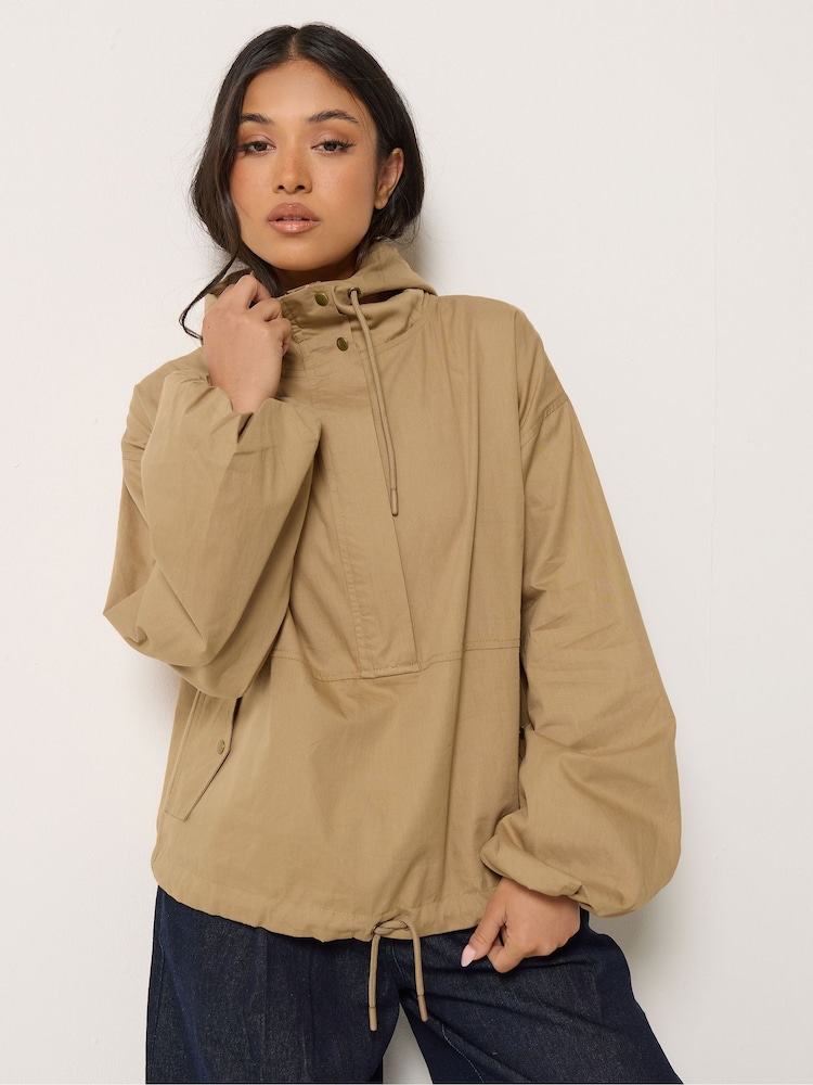 PixieGirl Petite Natural Over Head Windbreaker - Image 1 of 6
