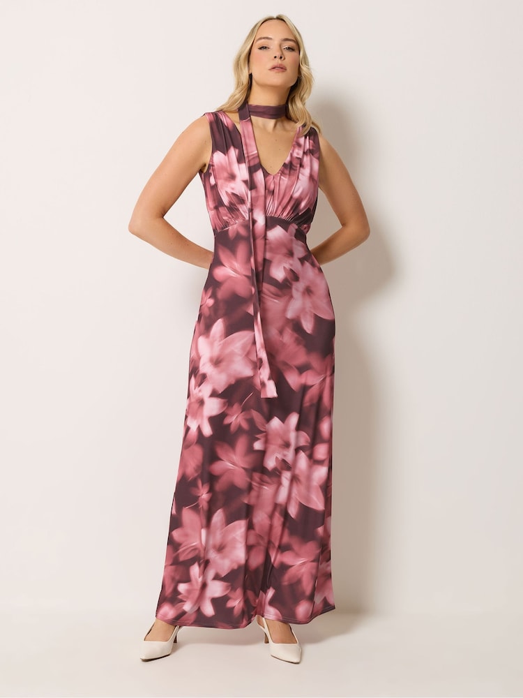 Long Tall Sally Pink Ombre Scarf Maxi Dress - Image 1 of 6 Long Tall Sally Pink Ombre Scarf Maxi Dress - Image 1 of 6