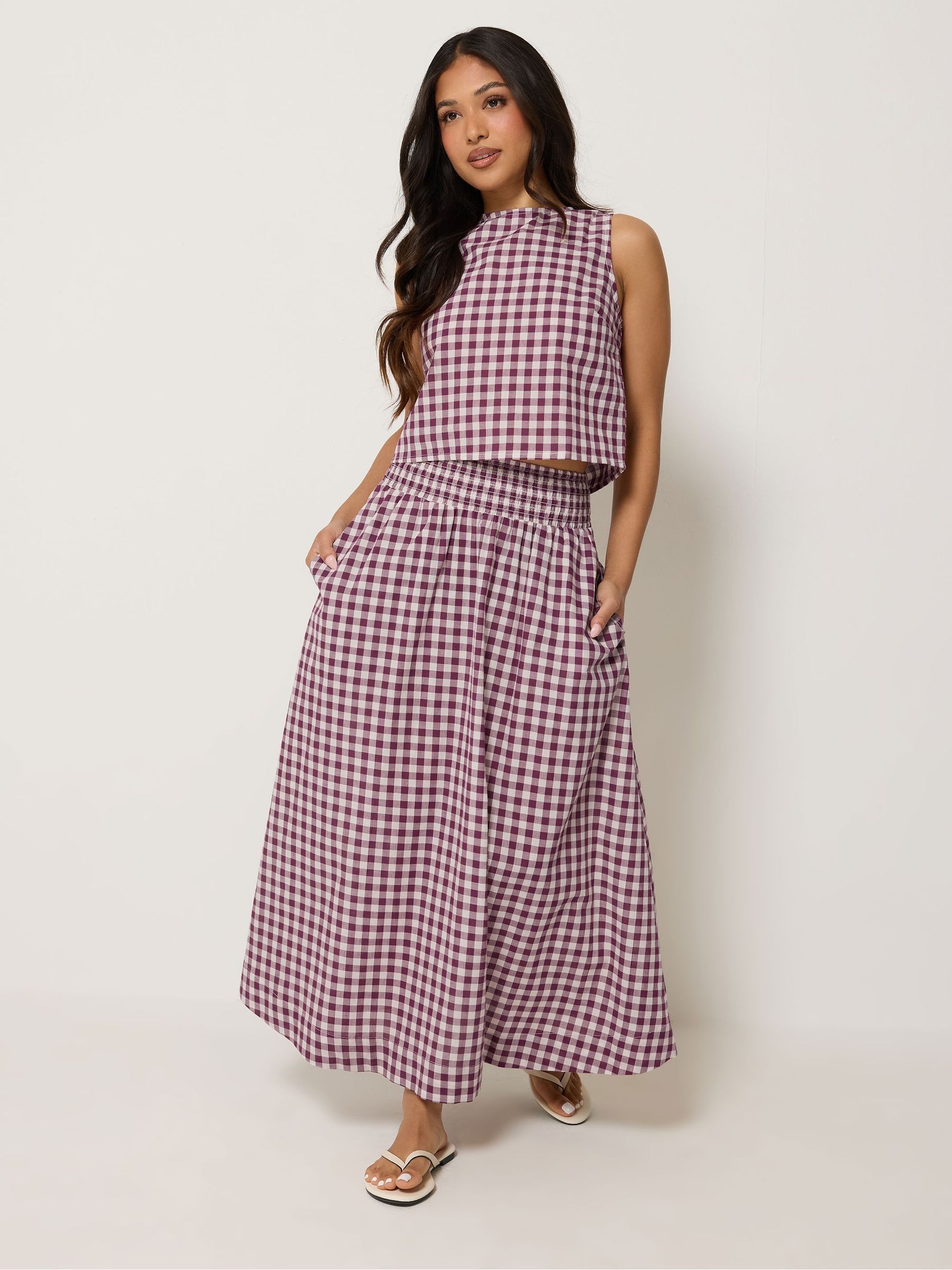 Comprar PixieGirl Petite Gingham Shell Top from Next Brazil