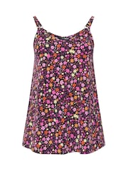 Yours Curve Black Ribbed Swing Cami - Image 5 of 6