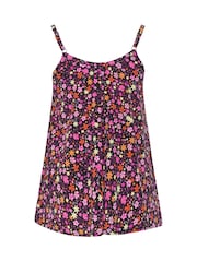 Yours Curve Black Ribbed Swing Cami - Image 6 of 6