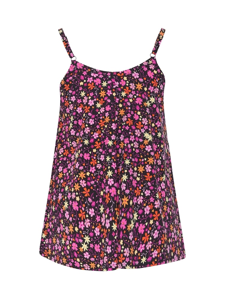 Yours Curve Black Ribbed Swing Cami - Image 6 of 6