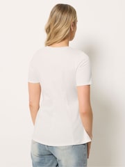 Long Tall Sally White Peplum Top - Image 4 of 6