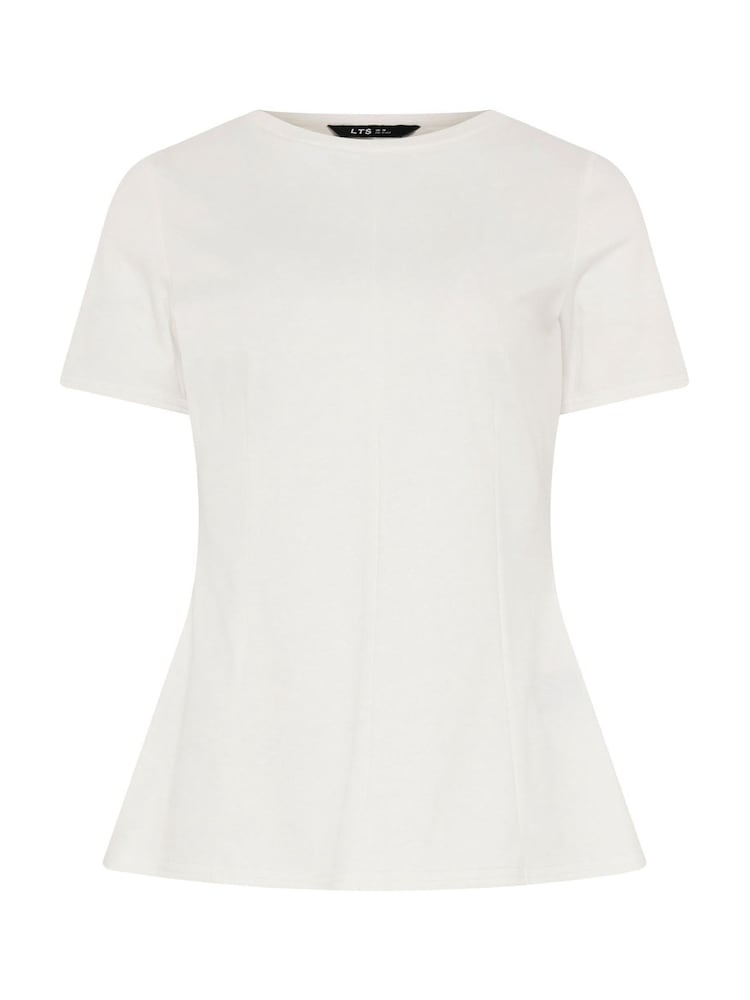 Long Tall Sally White Peplum Top - Image 6 of 6 Long Tall Sally White Peplum Top - Image 6 of 6