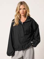 PixieGirl Petite Black Over Head Wind Breaker - Image 1 of 6