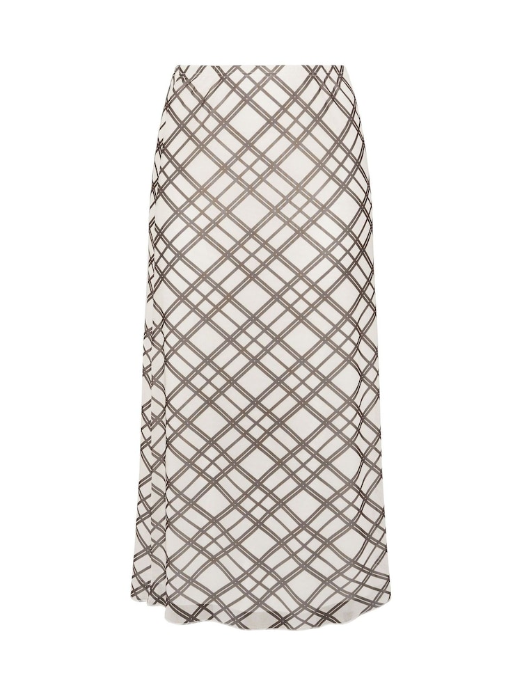 Yours Curve Cream London Mesh Skirt - Image 5 of 5
