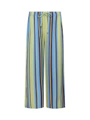 PixieGirl Petite Blue Stripe Wide Leg Trousers - Image 4 of 5