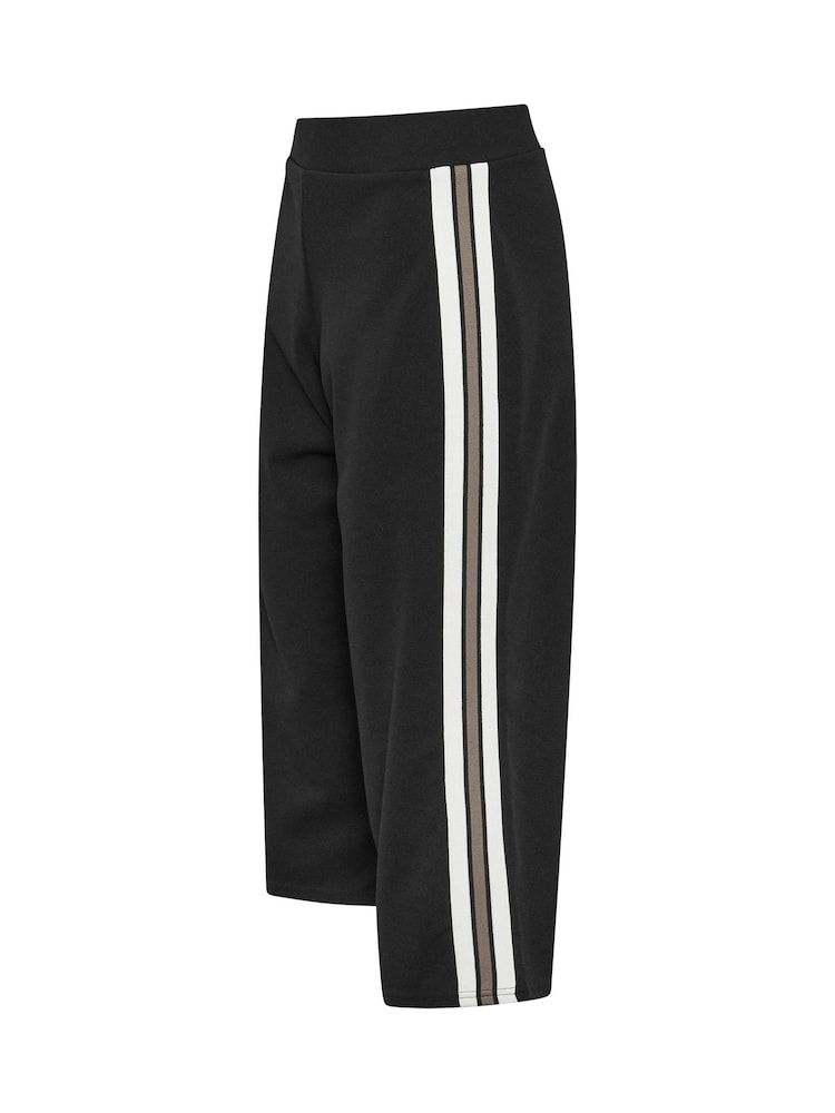 M&Co Black Petite Cropped Side Stripe Trousers - Image 6 of 6 M&Co Black Petite Cropped Side Stripe Trousers - Image 6 of 6