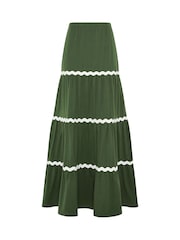 Long Tall Sally Green Ric Rac Skirt - Image 5 of 5